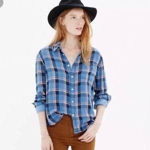 Madewell Cozy Flannel Print long sleeve
